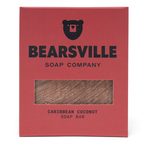 Caribbean coconut natural soap bar for men by Bearsville Soap Company