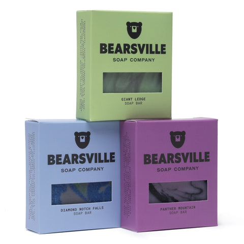 Catskills Bundle natural bar soap for men by Bearsville Soap Company