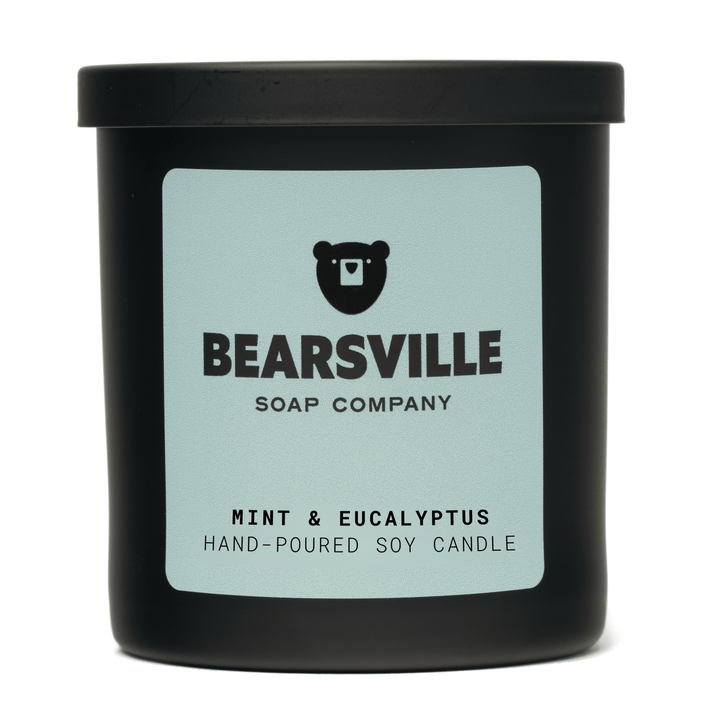 Mint & Eucalyptus Candle Candles Bearsville Soap Company   