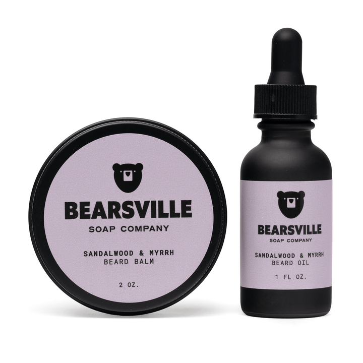 Beard Care Bundle Beard grooming Bearsville Soap Company Sandalwood & Myrrh  