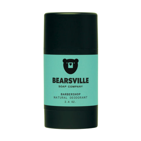 Barbershop natural deodorant for men by Bearsville Soap Company