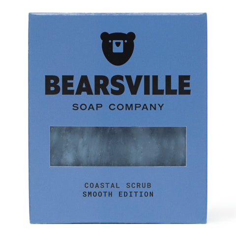 Coastal Scrub Smooth Edition natural bar soap for men by Bearsville Soap Company