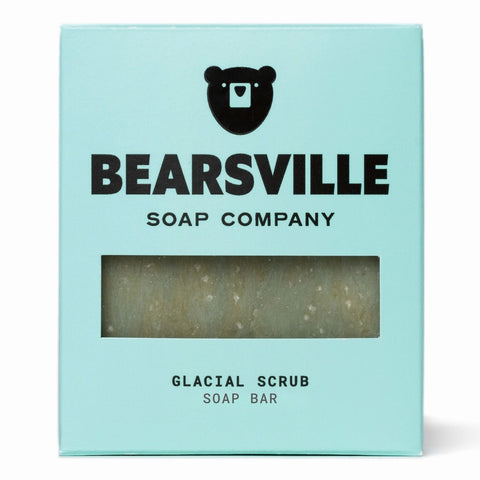 Glacial Scrub natural soap bar for men by Bearsville Soap Company