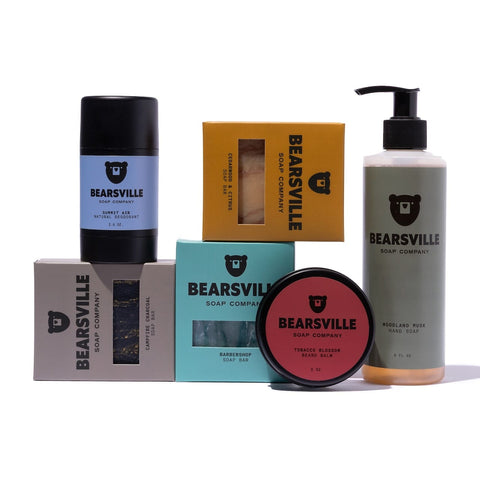Natural soap subscription for men by Bearsville Soap Company