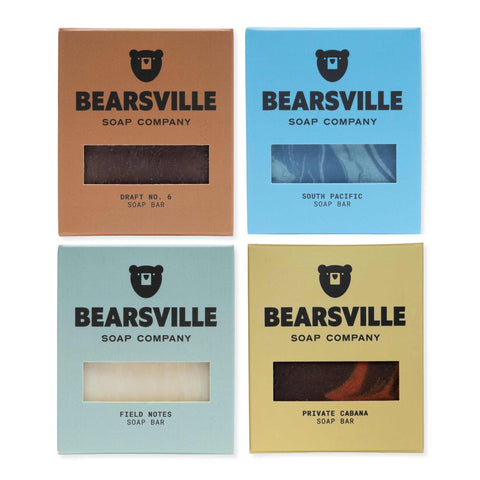 Short List Bundle of natural soap bars for men by Bearsville Soap Company