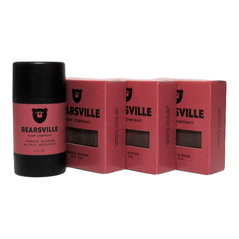 Soap & Deodorant Scent Bundle Bar Soap Bearsville Soap Company Tobacco Blossom  