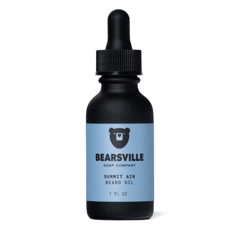 Summit Air natural beard oil for men by Bearsville Soap Company
