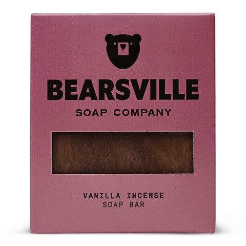Vanilla Incense natural bar soap for men by Bearsville Soap Company