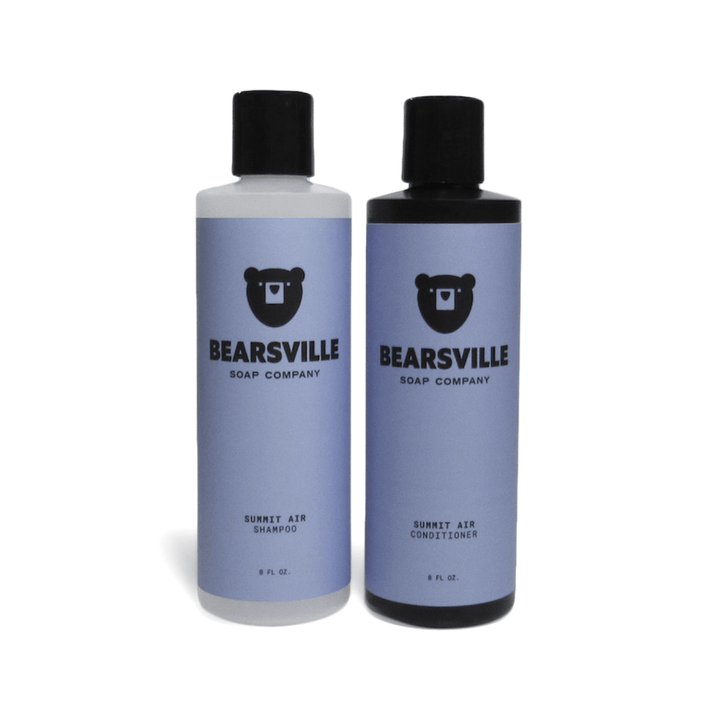 Shampoo & Conditioner Bundle Hair Care Set Bearsville Soap Company Summit Air  