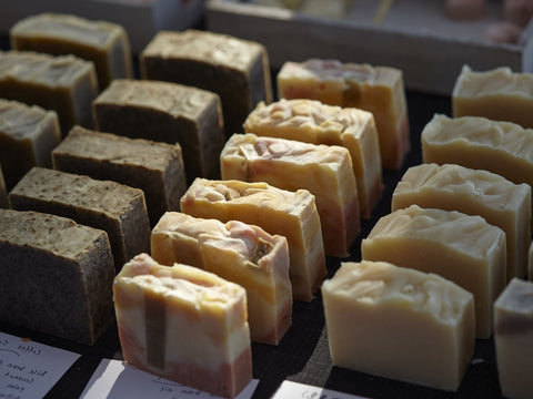 Cold process soaps made by Bearsville Soap Company