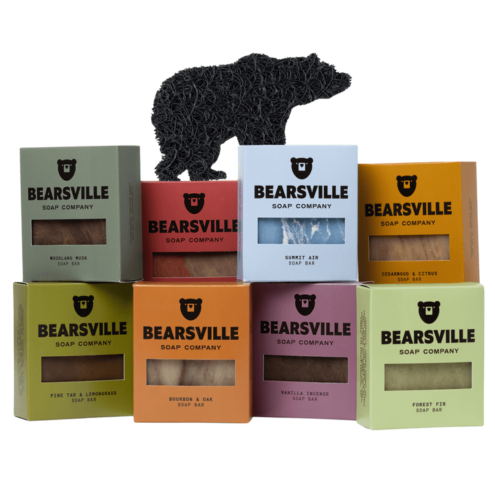 Big Bear Gift Bundle Bar Soap Bearsville Soap Company BLACK