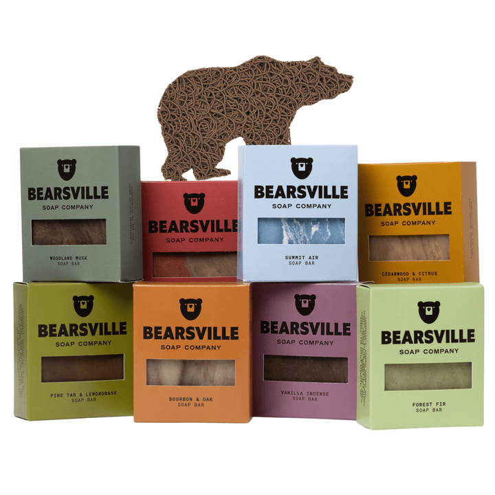 Big Bear Gift Bundle Bar Soap Bearsville Soap Company TAN