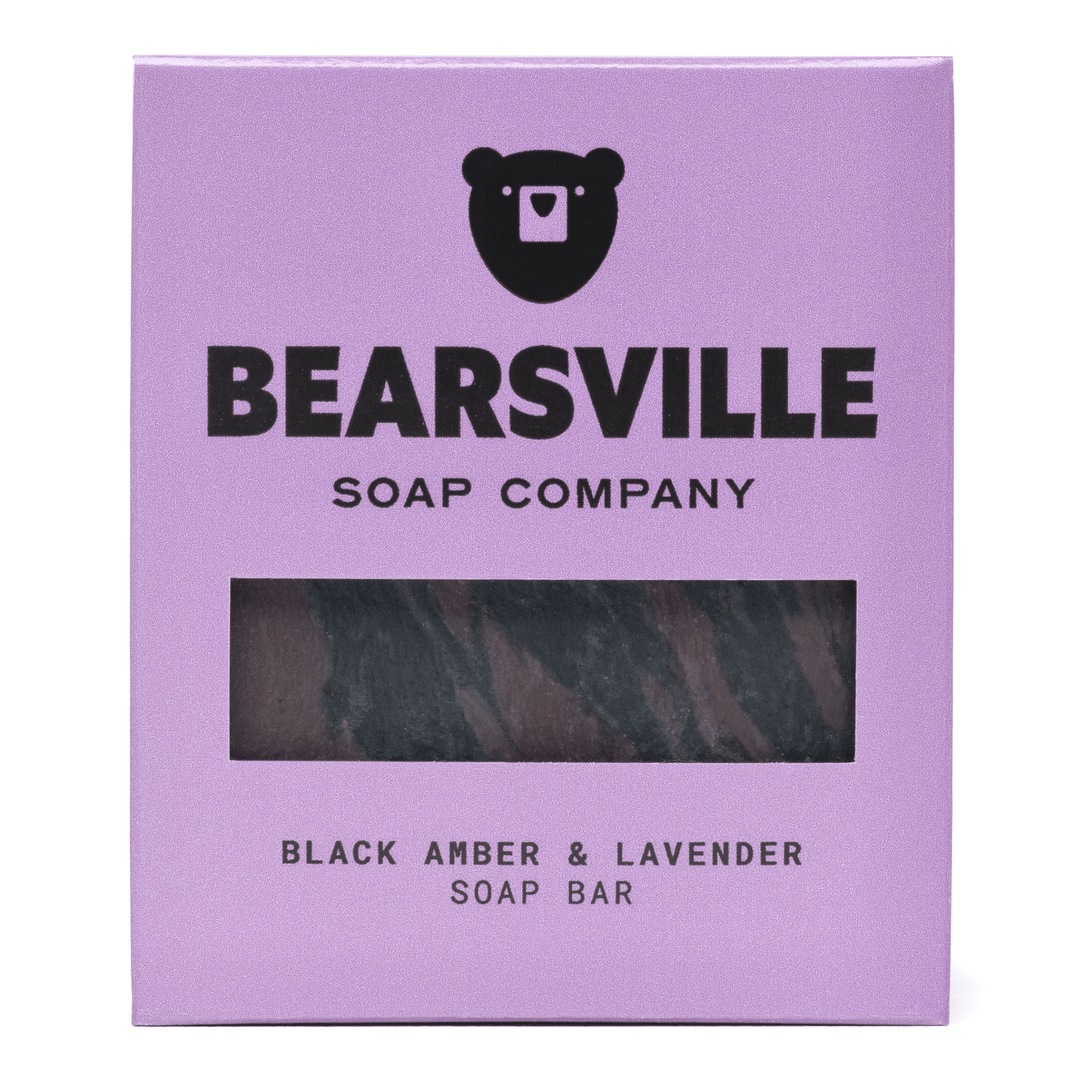 Black Amber & Lavender (Limited Edition) Bar Soap Bearsville Soap Company   