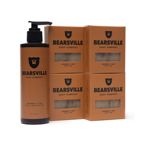 Moisturizer Scent Bundle Bar Soap Bearsville Soap Company Bourbon & Oak