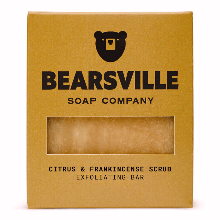 Citrus & Frankincense Scrub Bar Soap Bearsville Soap Company   