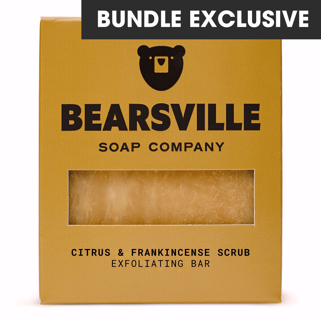 Citrus & Frankincense Scrub Bar Soap Bearsville Soap Company   