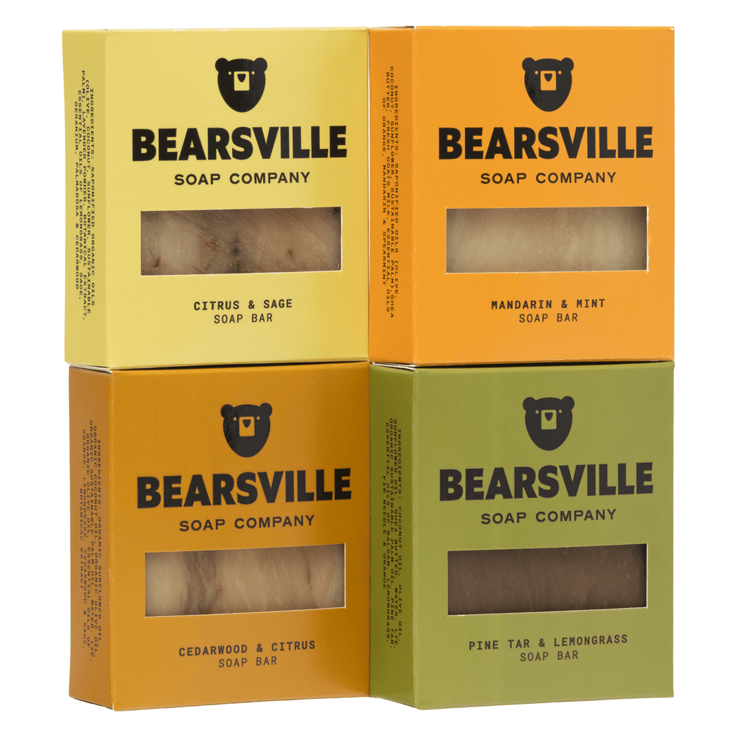 Four Bar Bundle Bar Soap Bearsville Soap Company CITRUS