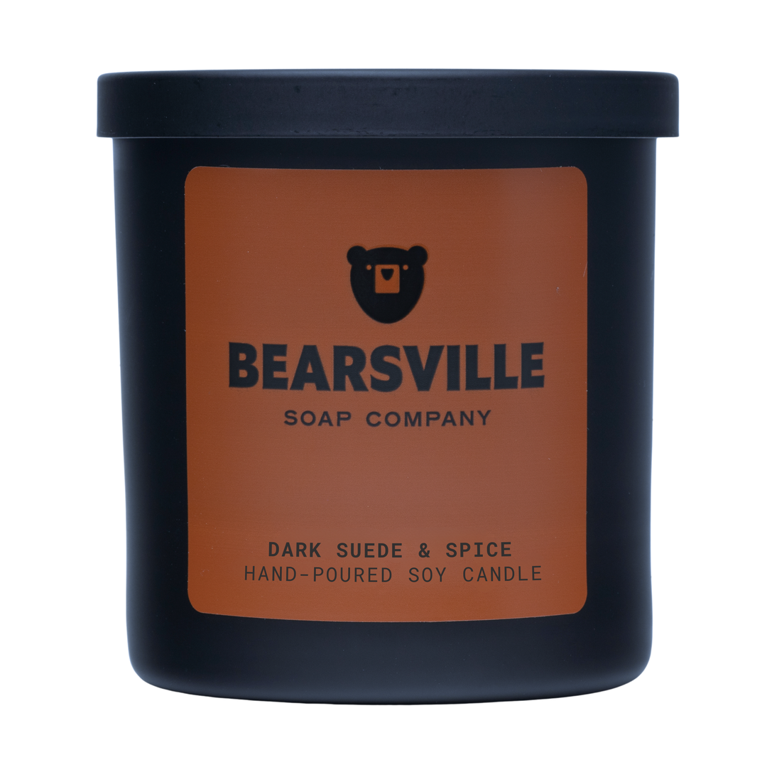 Dark Suede & Spice Candle Candles Bearsville Soap Company