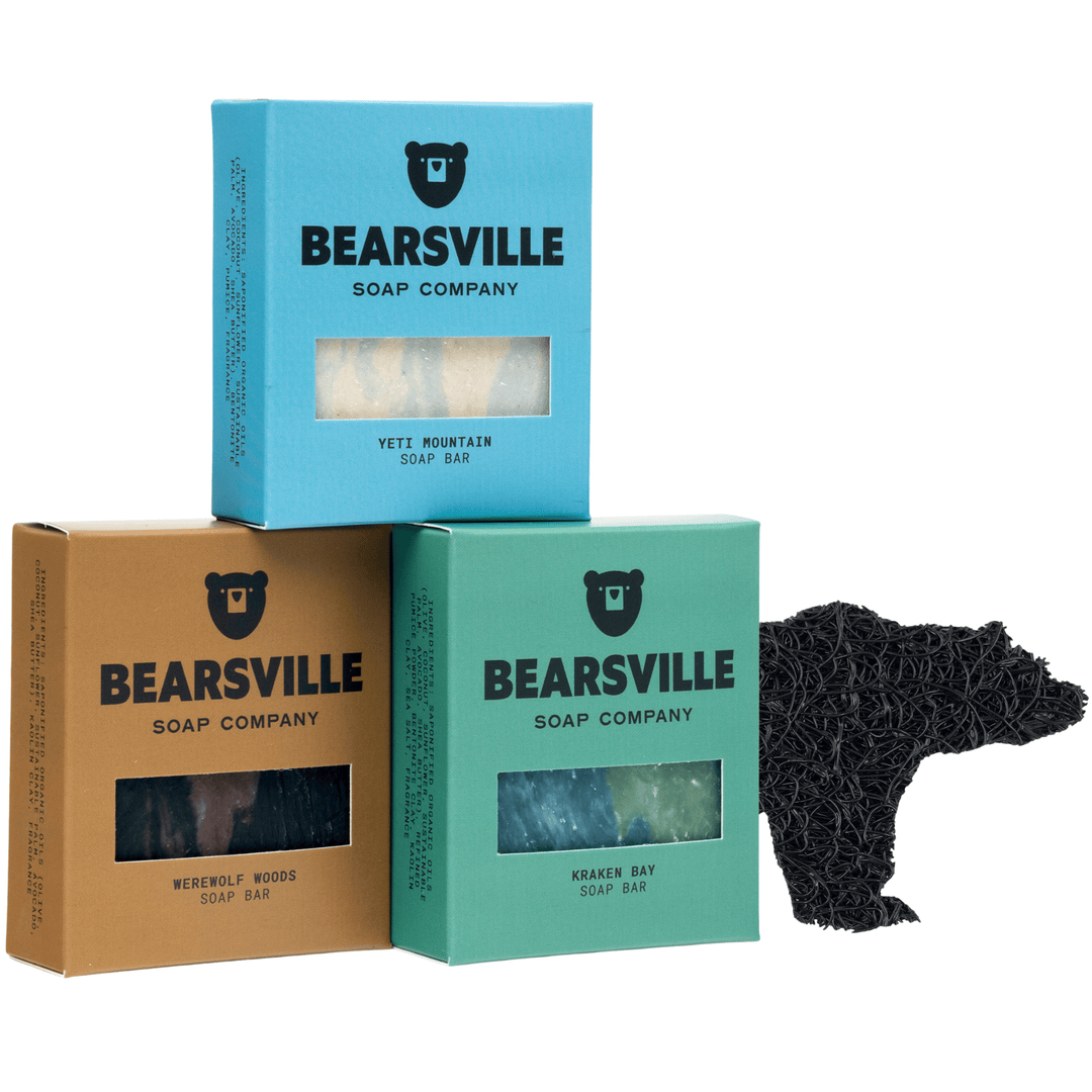 Dark Legends Gift Set Soap Bearsville Soap Company BLACK