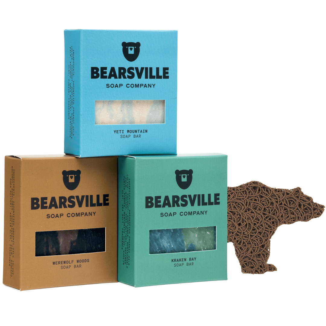 Dark Legends Gift Set Soap Bearsville Soap Company BROWN