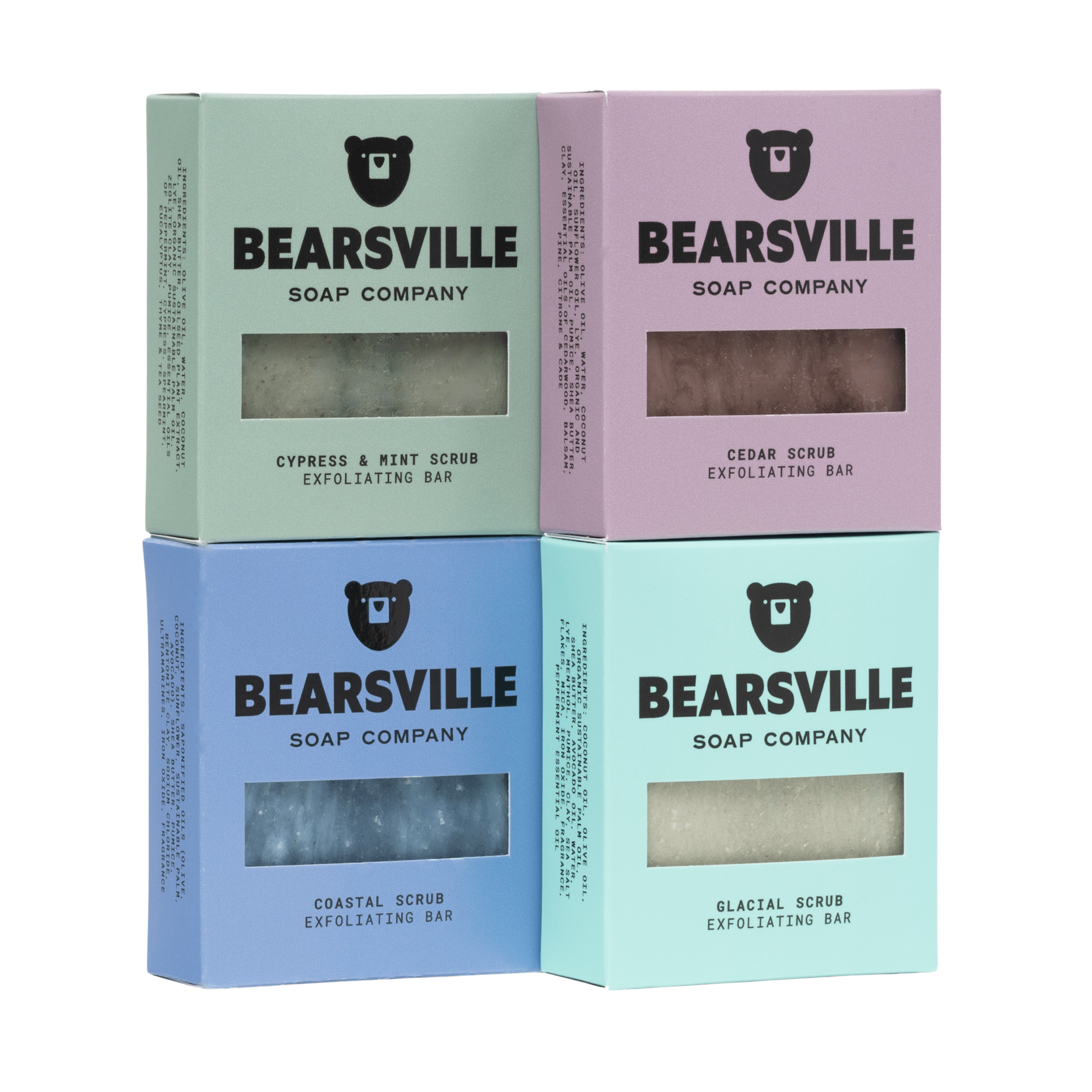 Exfoliating Bundle Bar Soap Bearsville Soap Company