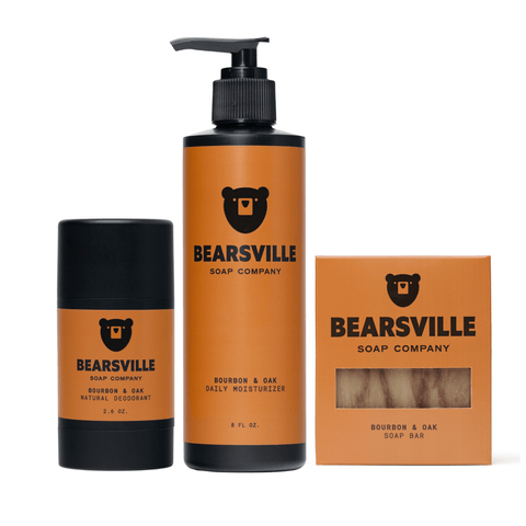 The Daily Routine Bearsville Soap Company Bourbon & Oak