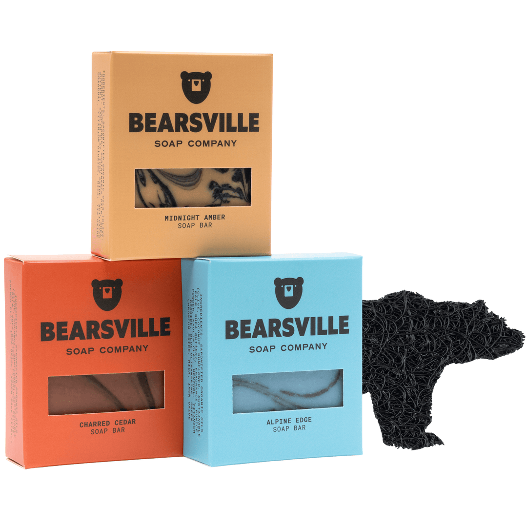 Naughty or Nice Gift Set Soap Bearsville Soap Company BLACK
