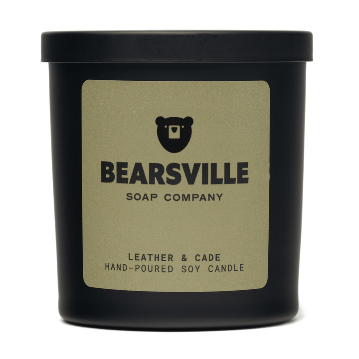 Leather & Cade Candle Candles Bearsville Soap Company   