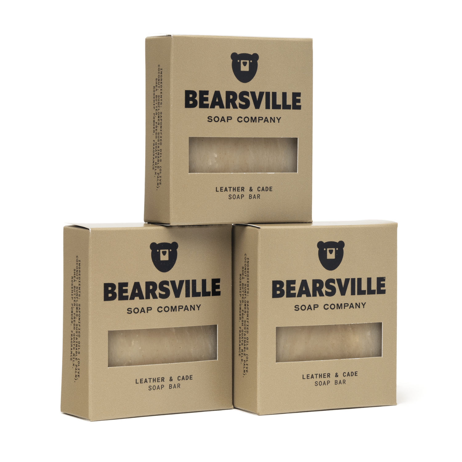 Soap Scent Bundle Bar Soap Bearsville Soap Company Leather & Cade  