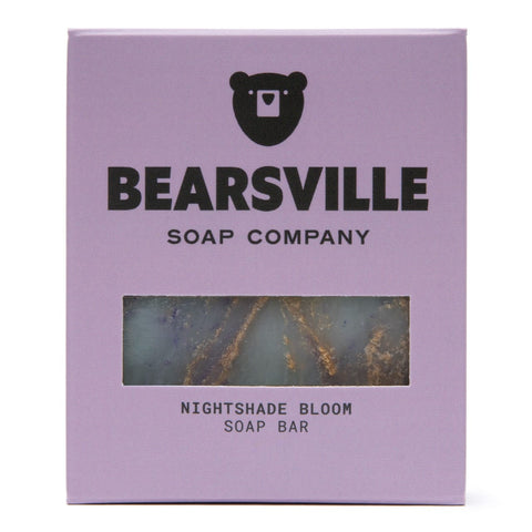 Nightshade Bloom natural soap for men by Bearsville Soap Company