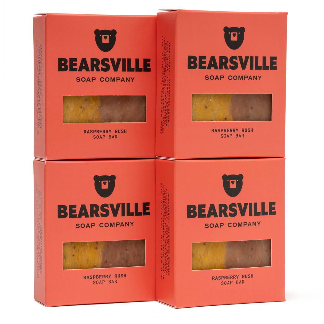 Raspberry Rush Bundle Bar Soap Bearsville Soap Company
