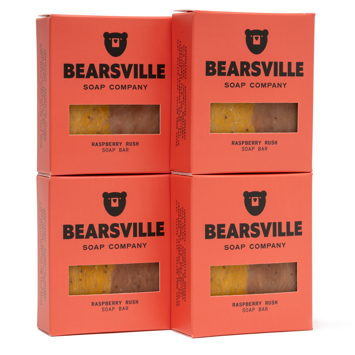 Raspberry Rush Bundle Bar Soap Bearsville Soap Company
