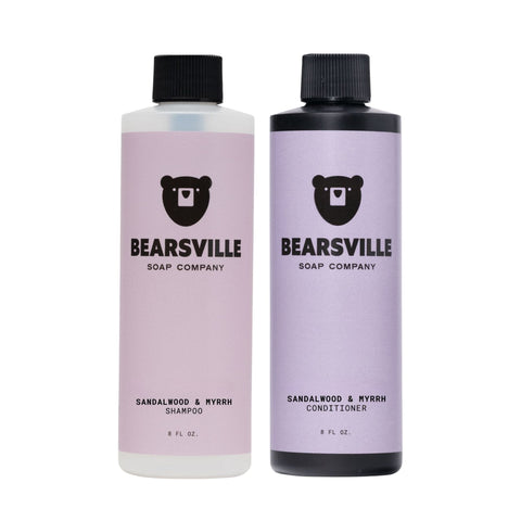 Sandalwood & Myrrh Hair Care Set for men by Bearsville Soap Company