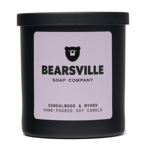 Sandalwood & Myrrh Candle Candles Bearsville Soap Company   