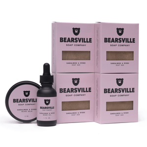 Beard Care Scent Bundle Bar Soap Bearsville Soap Company Sandalwood & Myrrh