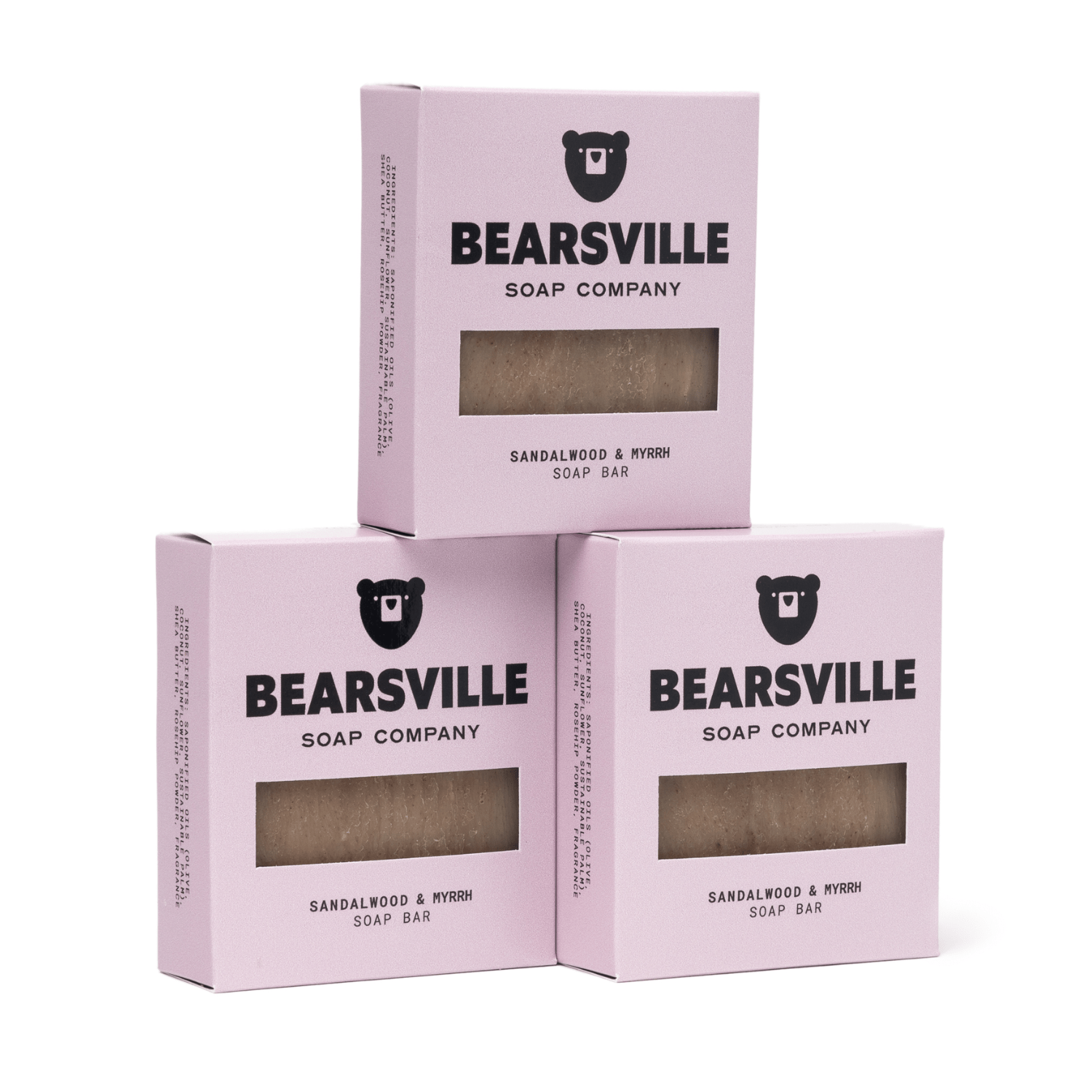 Soap Scent Bundle Bar Soap Bearsville Soap Company Sandalwood & Myrrh  
