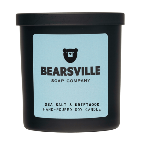 Sea Salt & Driftwood Candle Candles Bearsville Soap Company   