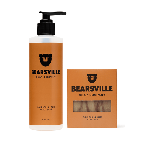 The Hand Wash Pair Bearsville Soap Company Bourbon & Oak