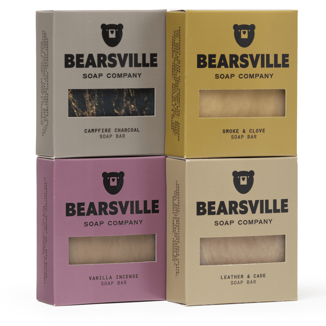 Four Bar Bundle Bar Soap Bearsville Soap Company SMOKY