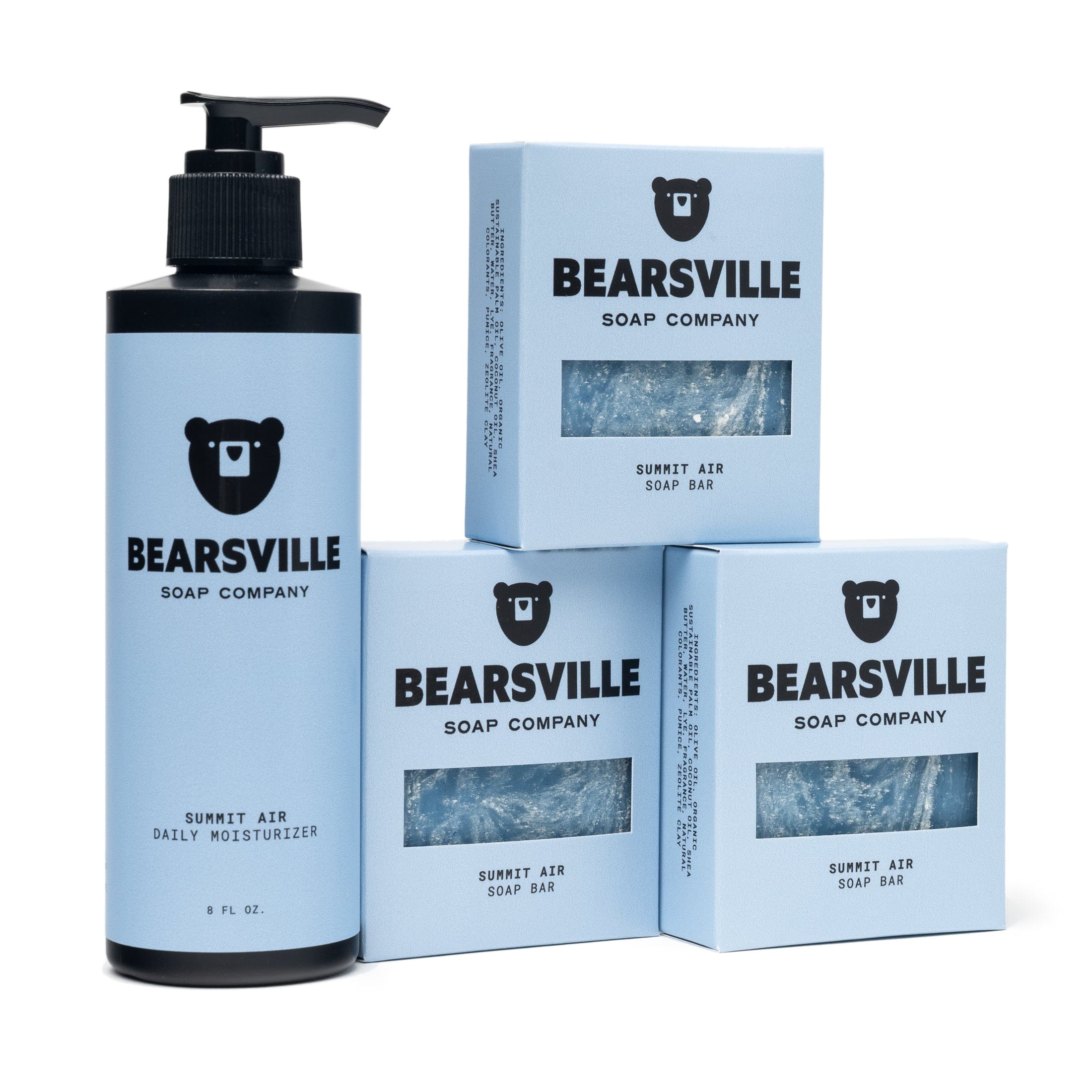 Moisturizer & Soap Scent Bundle Bar Soap Bearsville Soap Company Summit Air  