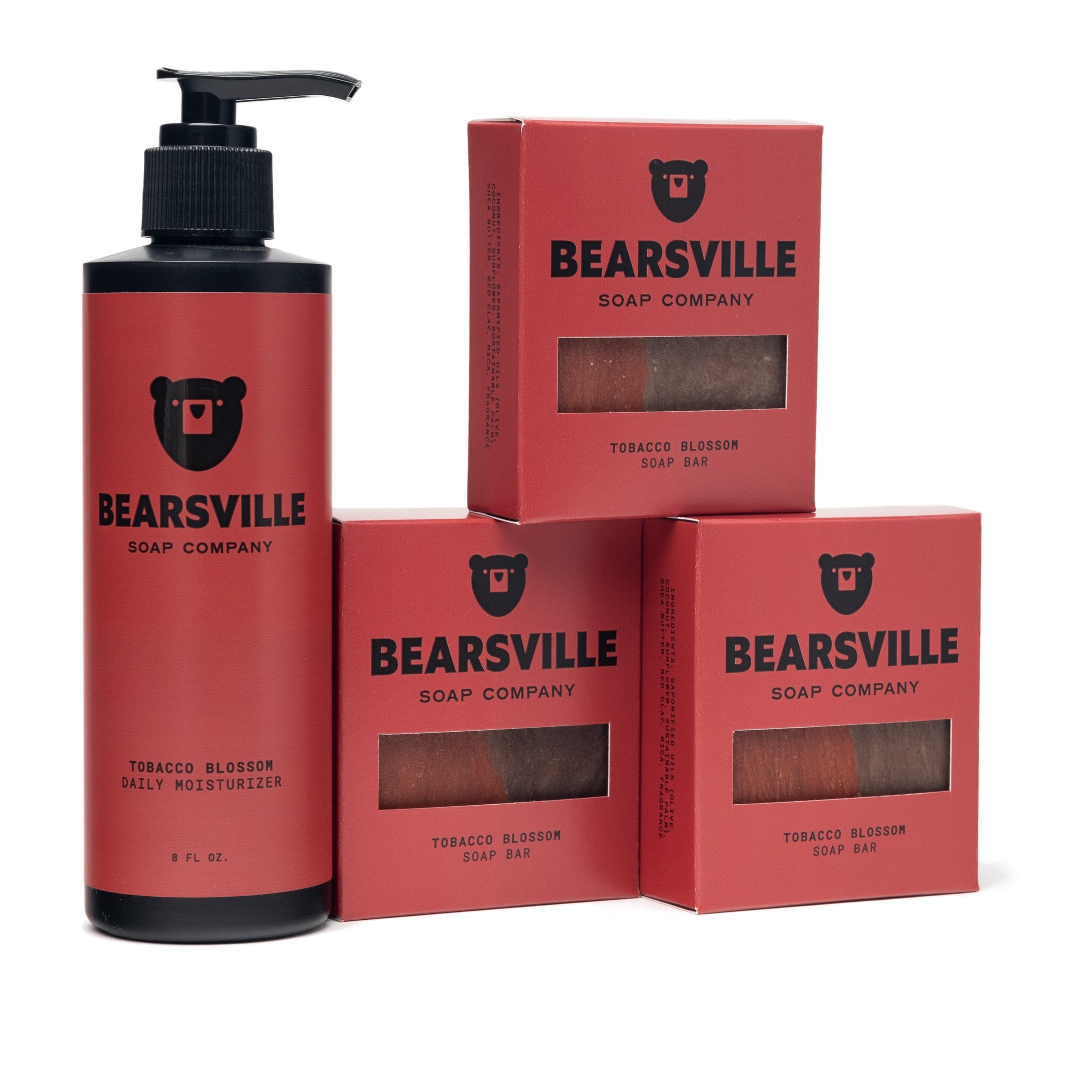 Moisturizer & Soap Scent Bundle Bar Soap Bearsville Soap Company Tobacco Blossom  