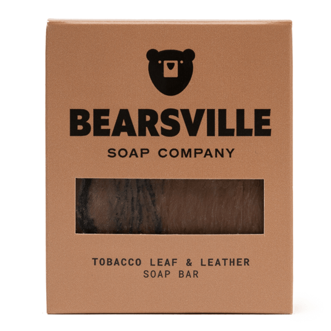 Tobacco Leaf & Leather Bar Soap Bearsville Soap Company