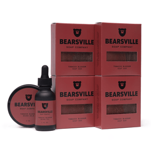 Beard Care Scent Bundle Bar Soap Bearsville Soap Company Tobacco Blossom