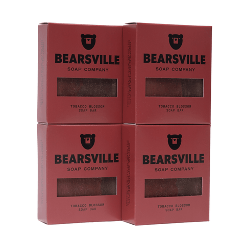The Four Bar Set Bar Soap Bearsville Soap Company Tobacco Blossom