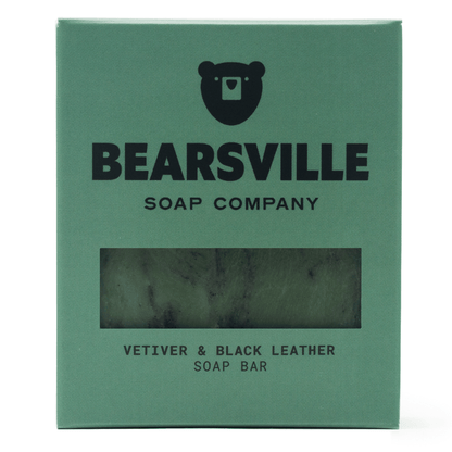 Vetiver & Black Leather (Limited Edition) Bar Soap Bearsville Soap Company