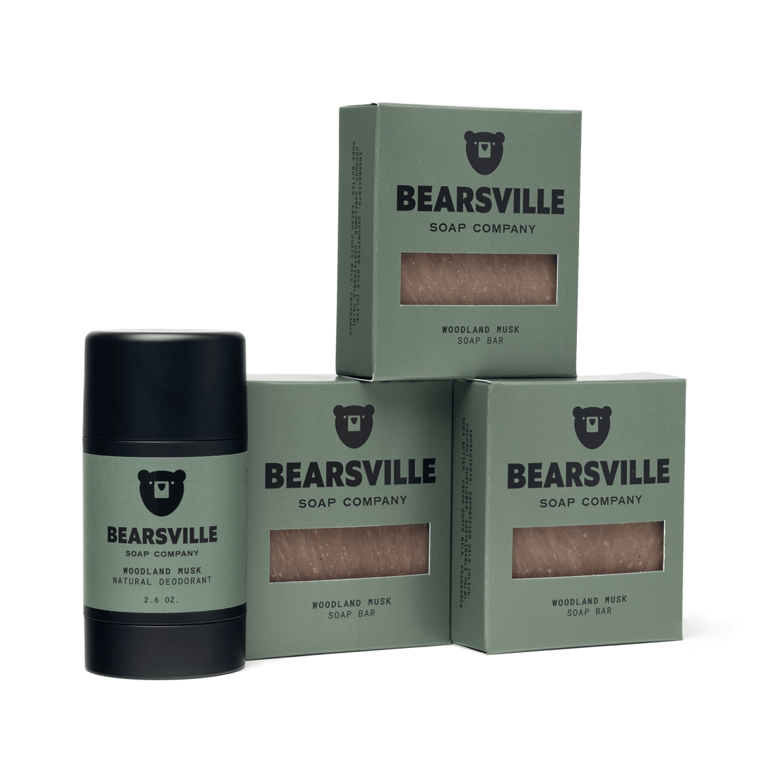 Soap & Deodorant Scent Bundle Bar Soap Bearsville Soap Company Woodland Musk  