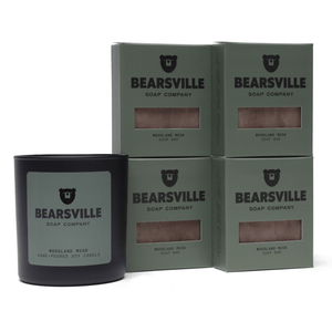 Candle Scent Bundle Bar Soap Bearsville Soap Company Woodland Musk
