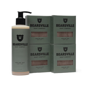 Liquid Hand Soap Scent Bundle Bar Soap Bearsville Soap Company Woodland Musk