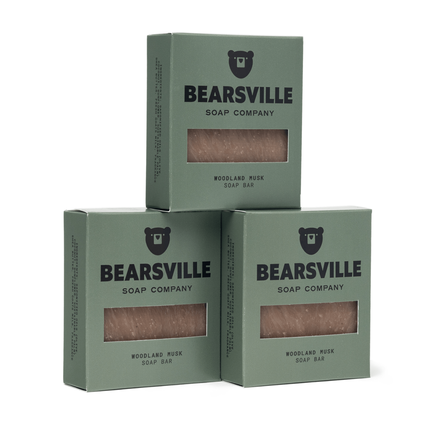 Soap Scent Bundle Bar Soap Bearsville Soap Company Woodland Musk  