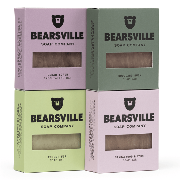 Four Bar Bundle Bar Soap Bearsville Soap Company WOODSY